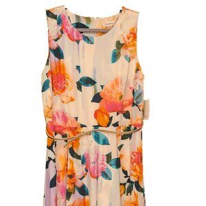 Floral-Print Midi Dress Size 12